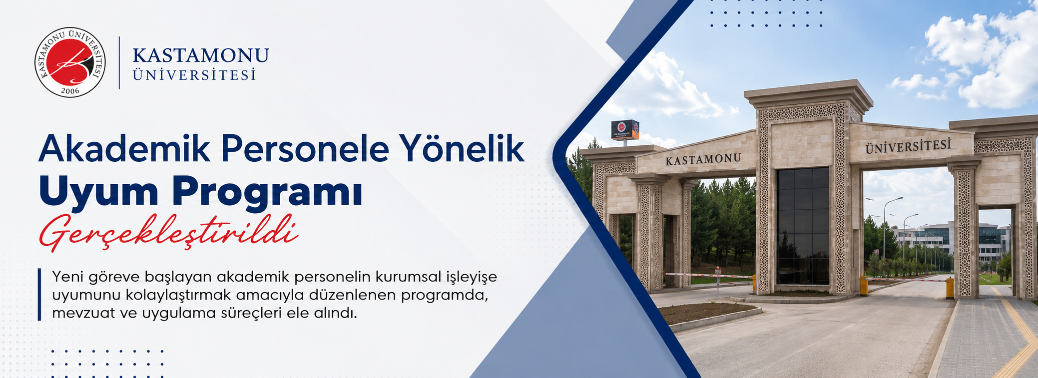 Akademik Personele Yönelik Uyum Programı Gerçekleştirildi.